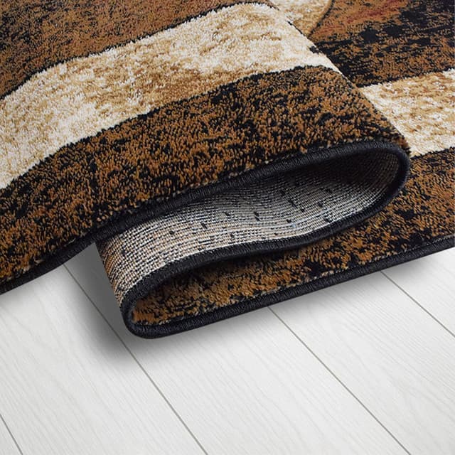 Great West Area Rug TS-H5286 Black Brown — photo 3