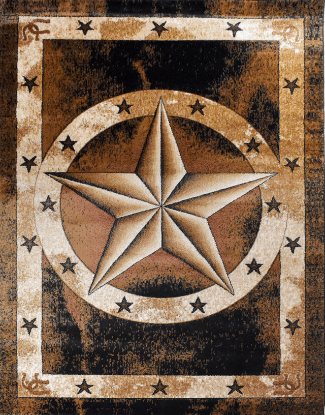Great West Area Rug TS-H5286 Black Brown — photo 1