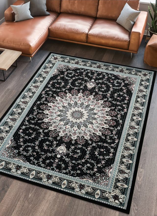 Hereke 478 Area Rug Black — photo 3