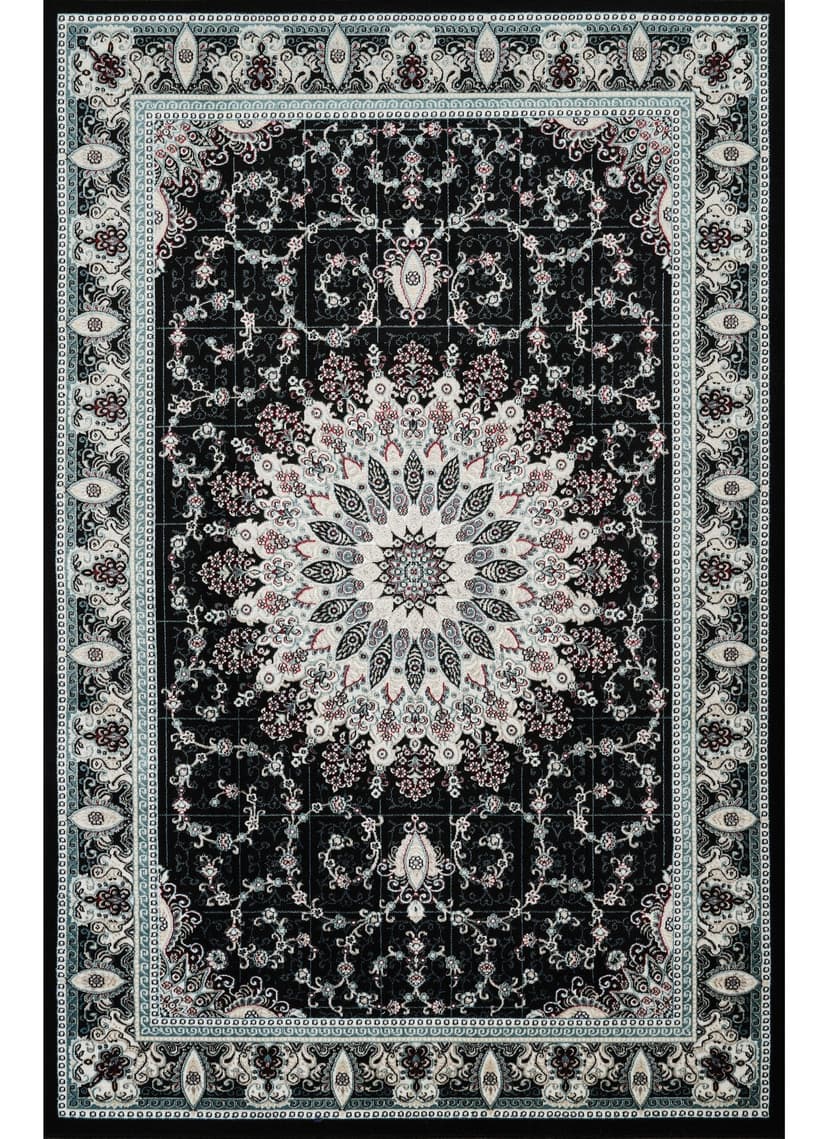 Hereke 478 Area Rug Black