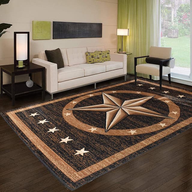 Great West Area Rug TS-5220 Black/Brown — photo 2
