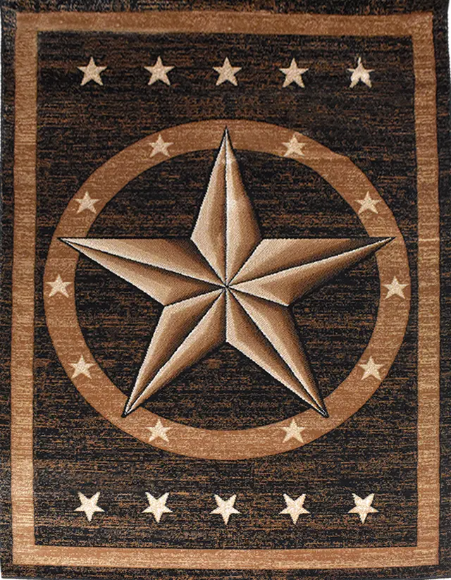 Great West Area Rug TS-5220 Black/Brown — photo 1
