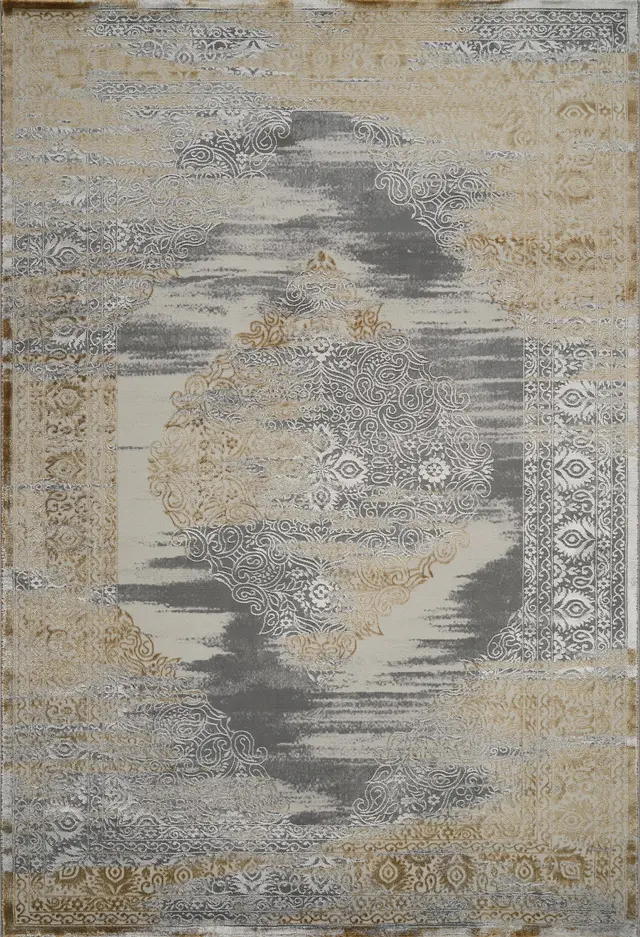 Florence 6772 Area Rug Grey/Gold — photo 1