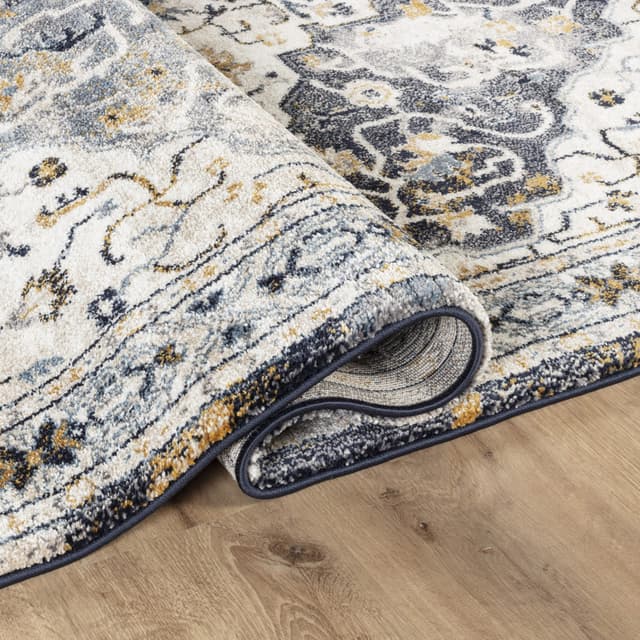Cornelia B147A Area Rug Yellow/Navy — photo 4