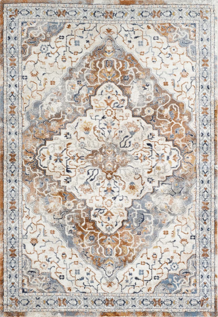 Cornelia B147A Area Rug Ivory/Orange