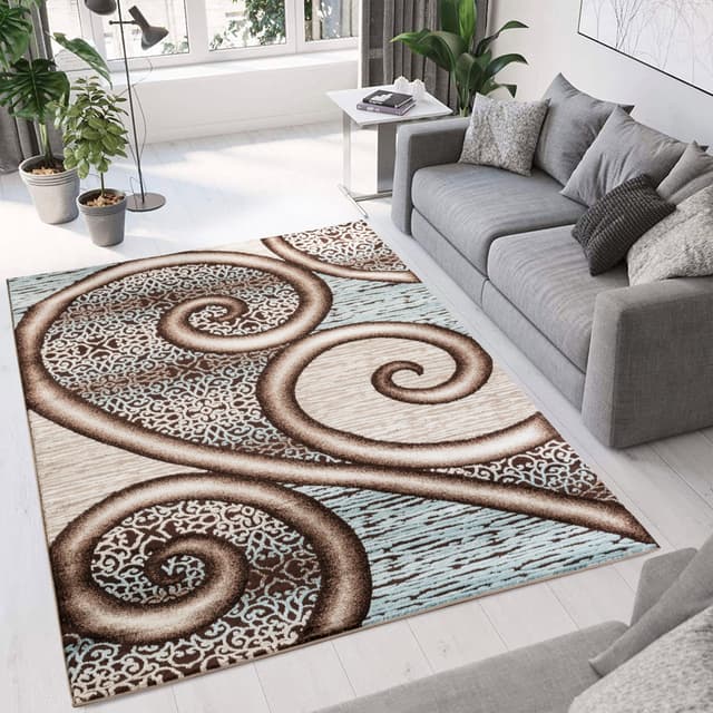 Argon 8659 Area Rug Blue/D.Beige — photo 2