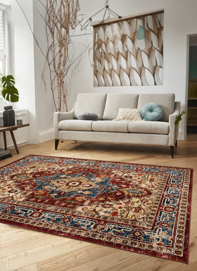 Mongolia 6083B Area Rug Red/Red — photo 6