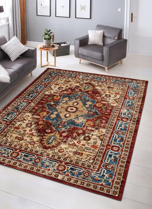 Mongolia 6083B Area Rug Red/Red — photo 7