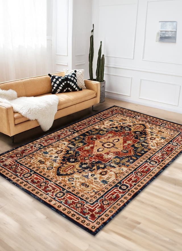 Mongolia 6083B Area Rug Navy/Navy — photo 5