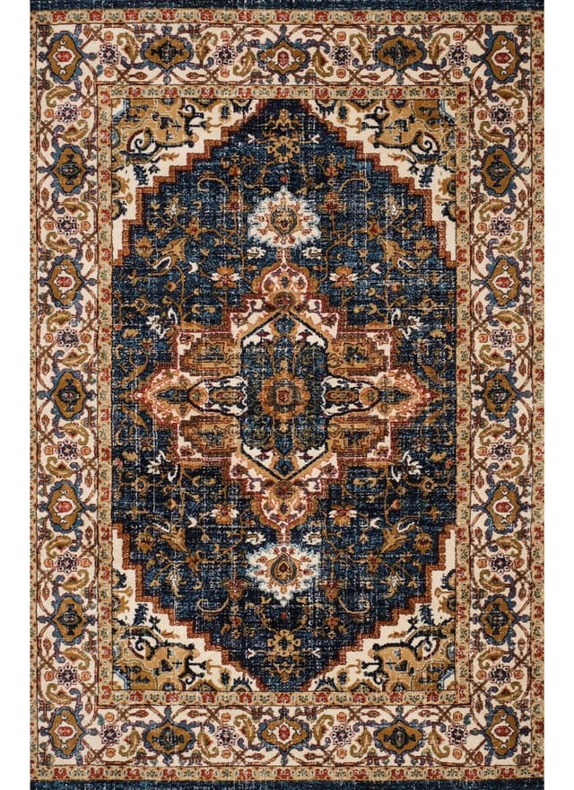 Mongolia 2987A Area Rug Navy/Navy — photo 1