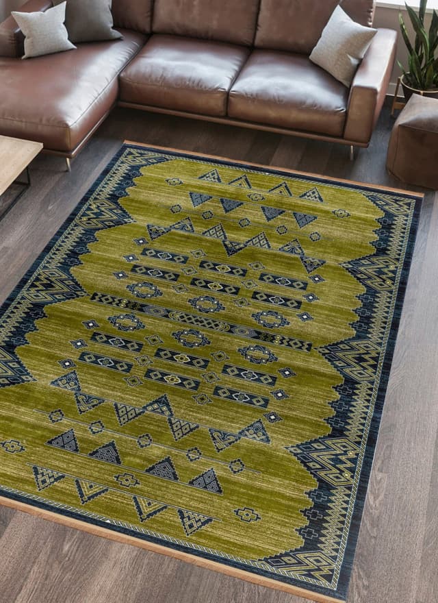 Kandahar E927A Area Rug Green Navy — photo 6