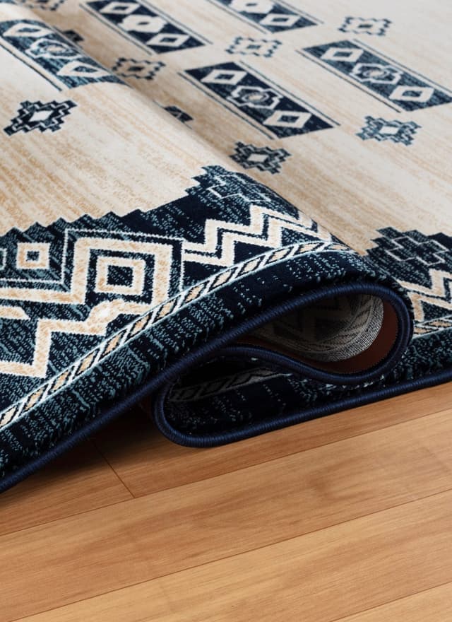 Kandahar E927A Area Rug Beige/Navy — photo 3