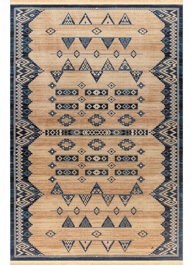 Kandahar E927A Area Rug Beige/Navy — photo 1