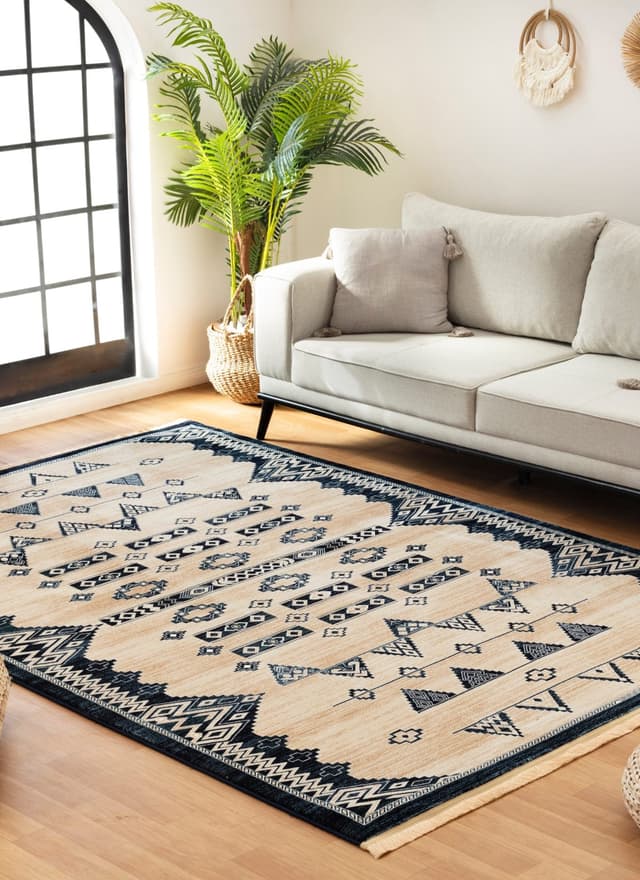 Kandahar E927A Area Rug Beige/Navy — photo 5