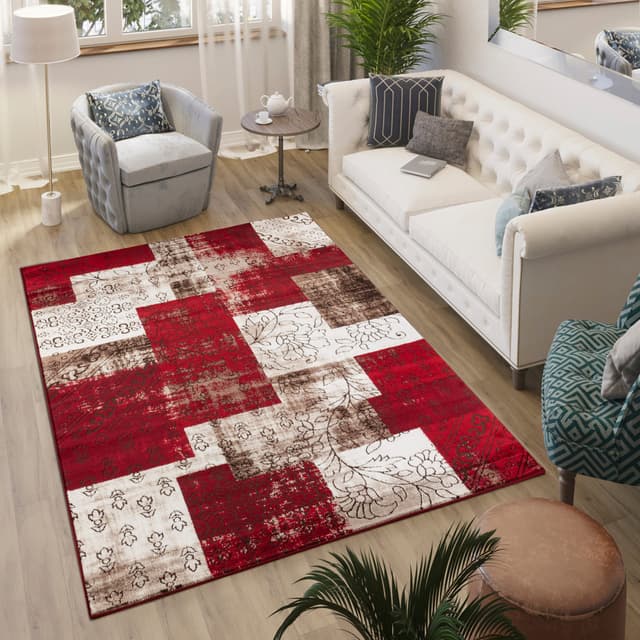 Argon 6970 Area Rug Burgundy/Burgundy — photo 2