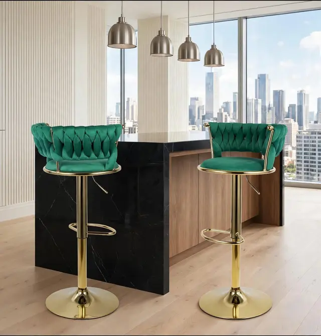 1139 Green Barstools — photo 1