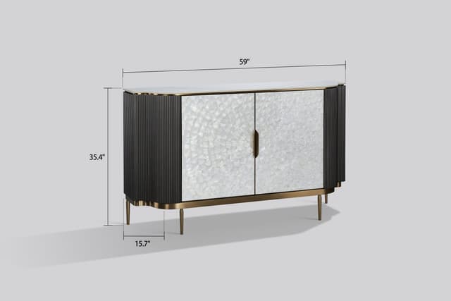 Solara Sideboard (Grey Silver) — photo 5