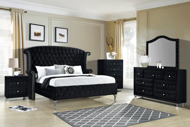 Diamond Palace Black 5PC Bedroom Set — photo 1