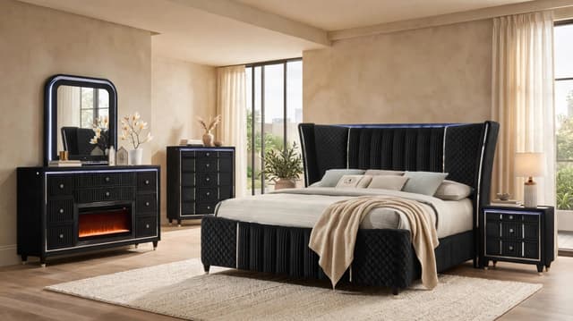 Cleopatra Black 4PC OR 5PC Set — photo 2