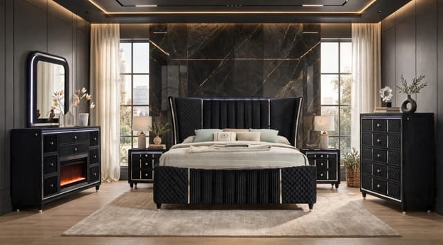 Cleopatra Black 4PC OR 5PC Set — photo 4