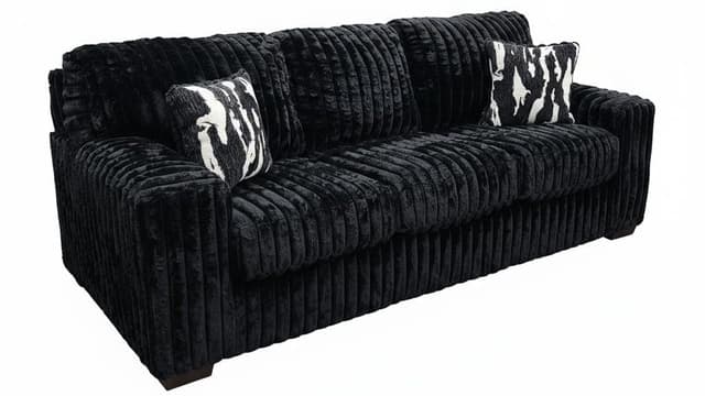 S319 Sofa and Loveseat (Black) — photo 2