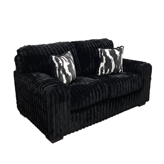 S319 Sofa and Loveseat (Black) — photo 3