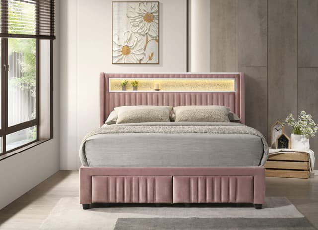 Cupid Pink Platform Bed — photo 2