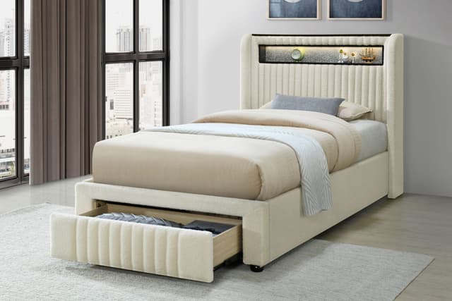 Cupid Beige Platform Bed — photo 2