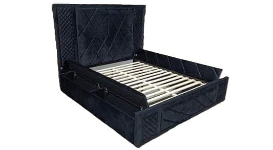 Lorenzo Black Platform Bed (w/ LED LIGHTS & BLUETOOTH SPEAKERS) — photo 2