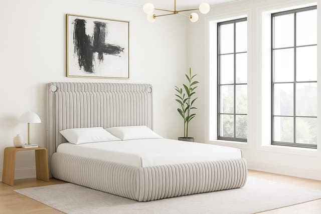 Diana Gray Platform Bed — photo 5