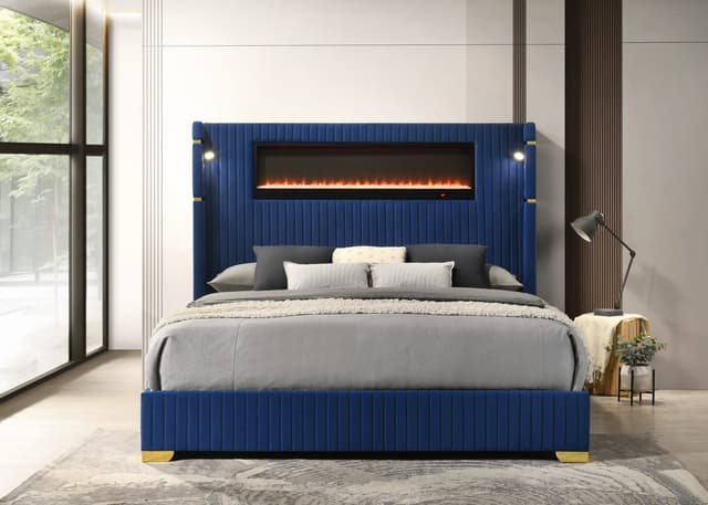 Romance2 Blue Platform Bed — photo 1