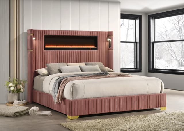 Romance2 Pink Platform Bed — photo 2