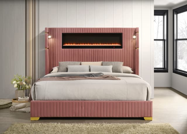 Romance2 Pink Platform Bed — photo 1