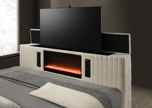 Villa White Platform Bed - Queen ONLY — photo 4
