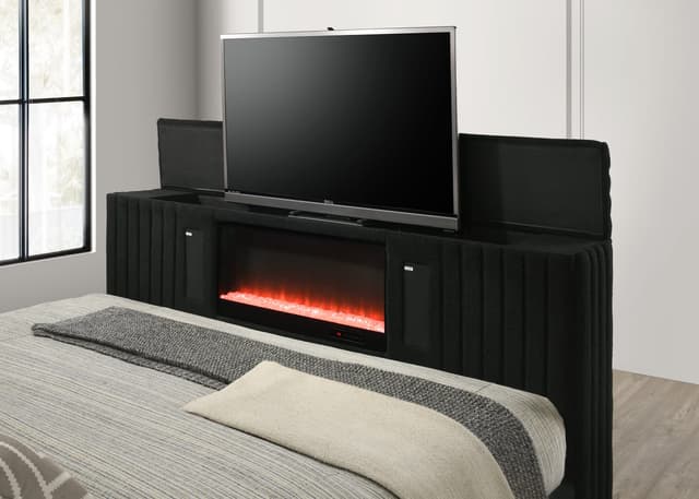 Villa Black Platform Bed - Queen ONLY — photo 4
