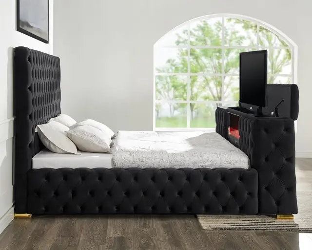 Future Black Platform Bed — photo 1