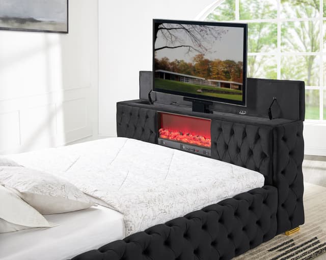 Future Black Platform Bed — photo 3