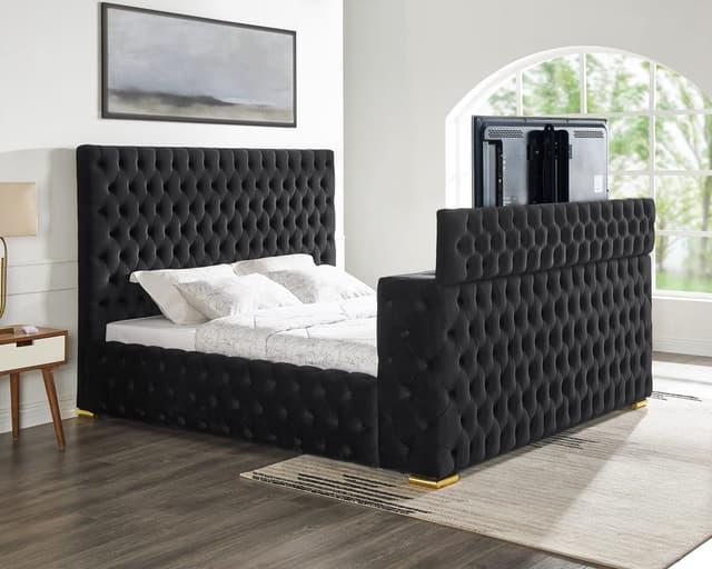 Future Black Platform Bed — photo 2