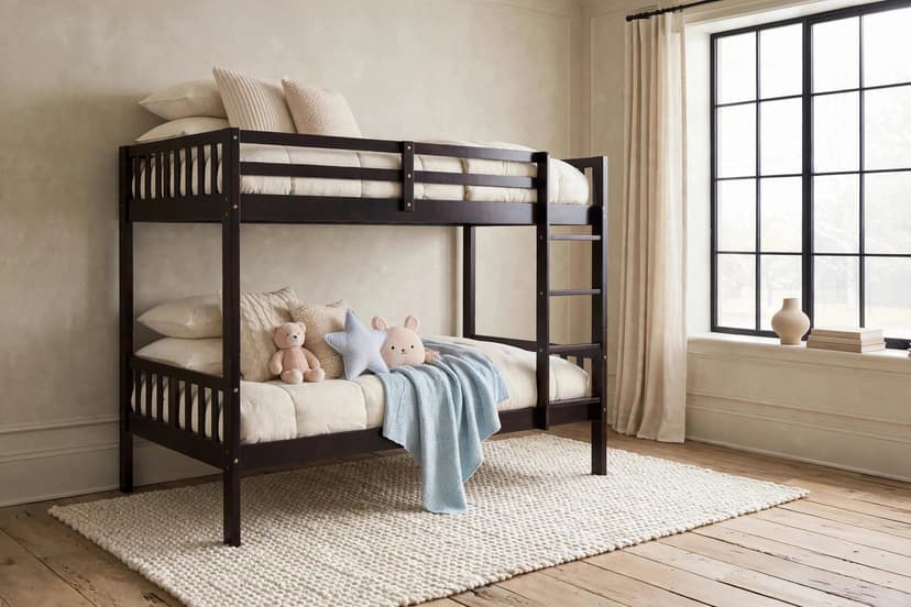 B4011 - Twin/Twin Bunk Bed (Espresso)
