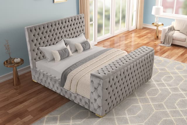 Future Gray Platform Bed — photo 4