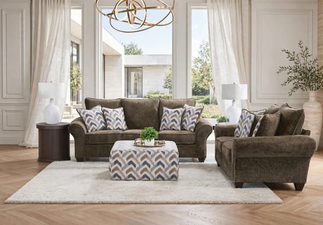 Behold 1000 Chocolate Sofa & Loveseat Set (OVERSIZED) — photo 3
