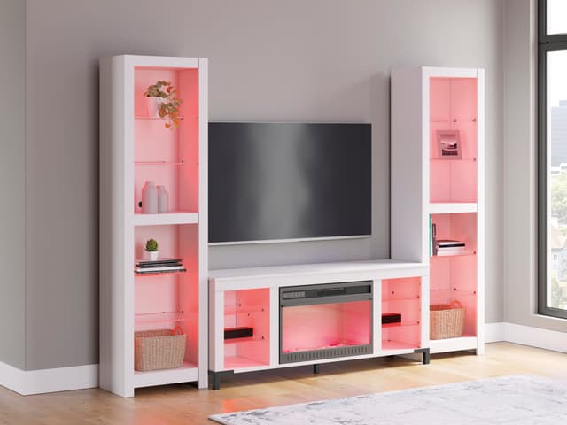 W2722 - TV Stand 59" L w/Fireplace (LED Lights) — photo 4