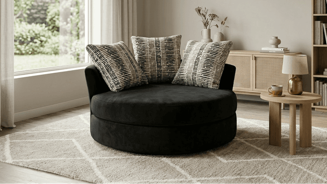 S1025 Swivel Chair (Black) — photo 1