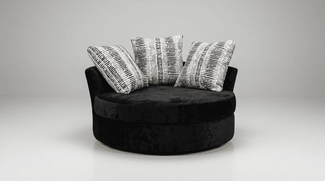 S1025 Swivel Chair (Black) — photo 2