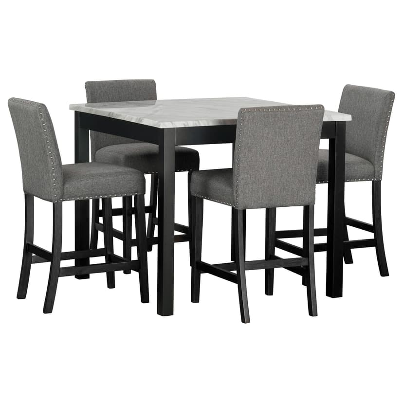 Dior12 - Pub Table + 4 Chair Set