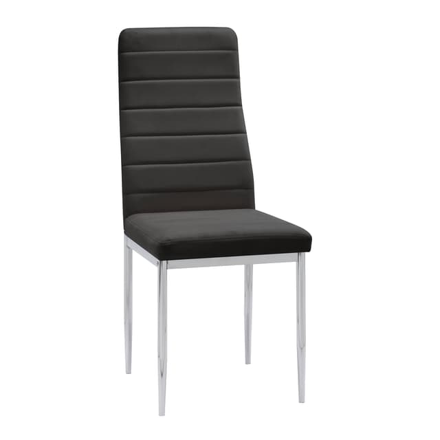 D106 - Black - Glass Table + 4 Chairs — photo 2