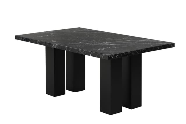 1220 Onyx - (FAUX MARBLE) Dining Table + 6 Chair Set — photo 3