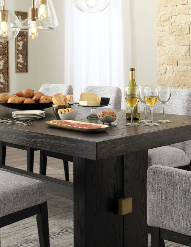 Ashley D984 - Table & 6 Chairs Set — photo 3