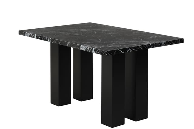 2220 Onyx - (FAUX MARBLE) Counter Height Table + 6 Chair Set — photo 3