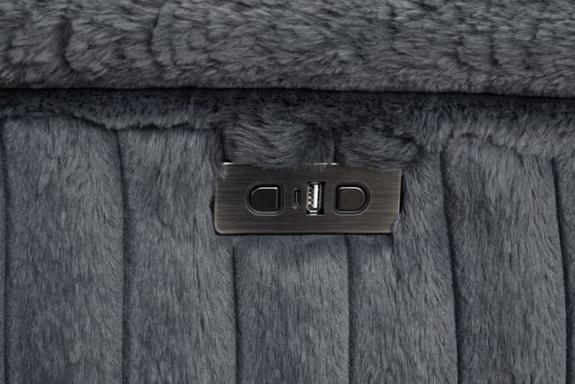 AMIRI Charcoal Power Sectional With Pull-Out Bed — photo 3